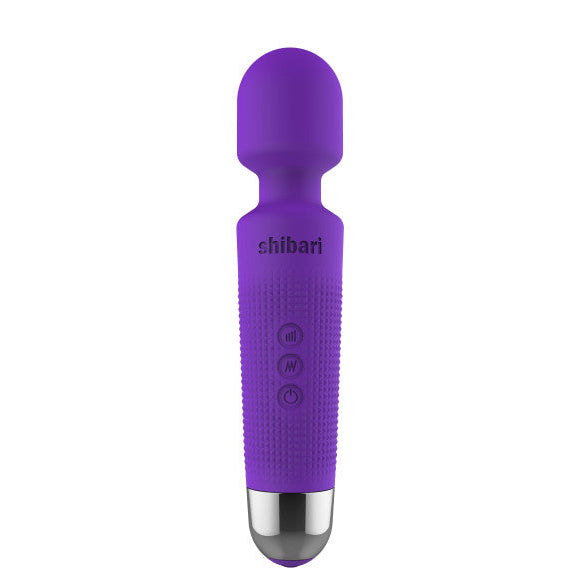 Shibari Mini Wand Halo 20X – Rechargeable Mini Massage Wand with Bendable Neck Purple > Sex Toys > Mini Massagers