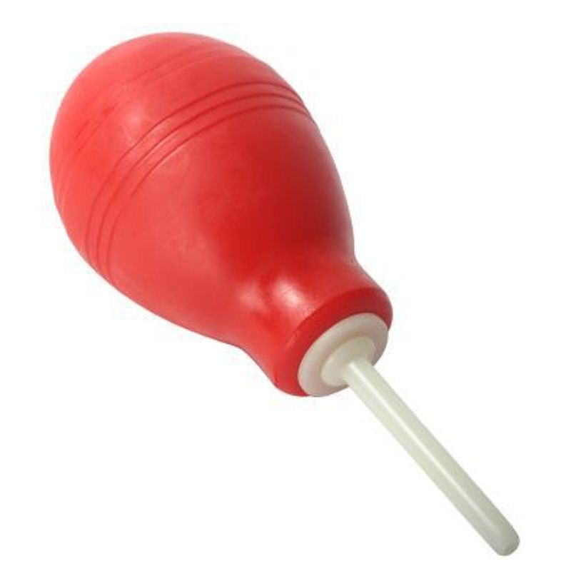 Clean Stream Red Enema Bulb Compact Travel Friendly Douches