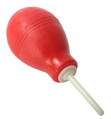 Clean Stream Red Enema Bulb Compact Travel Friendly Douches
