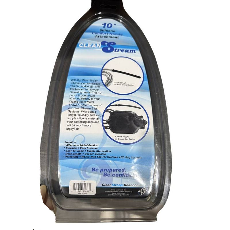 CleanStream Silicone Comfort Nozzle Attachment – Flexible Silicone Douche Nozzle > Essentials > Douches