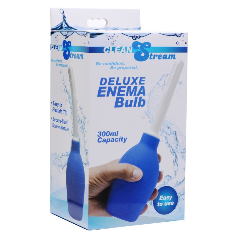 Deluxe Enema Bulb Blue - 10 Oz Cleansing Bottle 5.25 In > Essentials > Douches