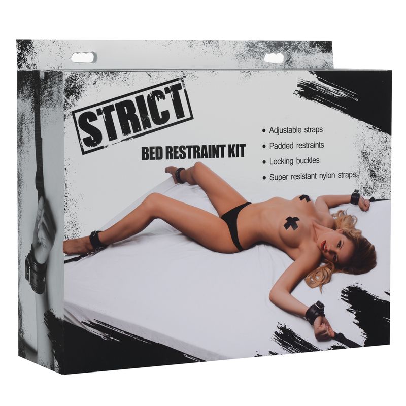 Adjustable Bed Restraint Kit for All Bed Sizes Black > Bondage Gear > Restraints