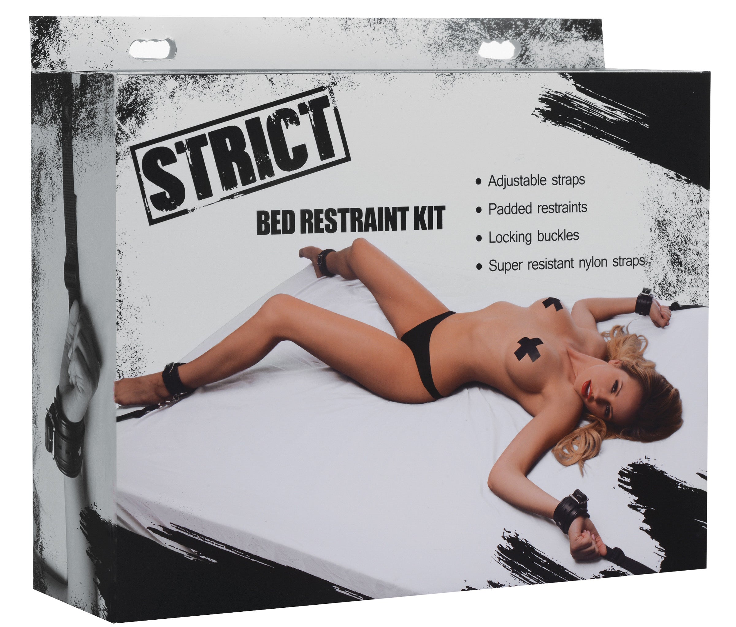 Adjustable Bed Restraint Kit for All Bed Sizes Black > Bondage Gear > Bed Restraints