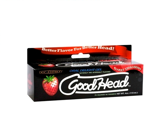 Goodhead Gel Strawberry 4 Ounce Oral Delight Gel Secondary image