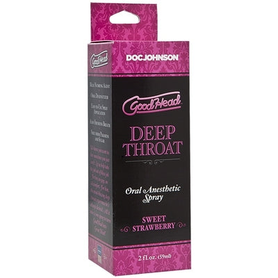 GoodHead Deep Throat Spray 59ml - Sweet Strawberry Flavor > Lube > Oral Gels & Sprays