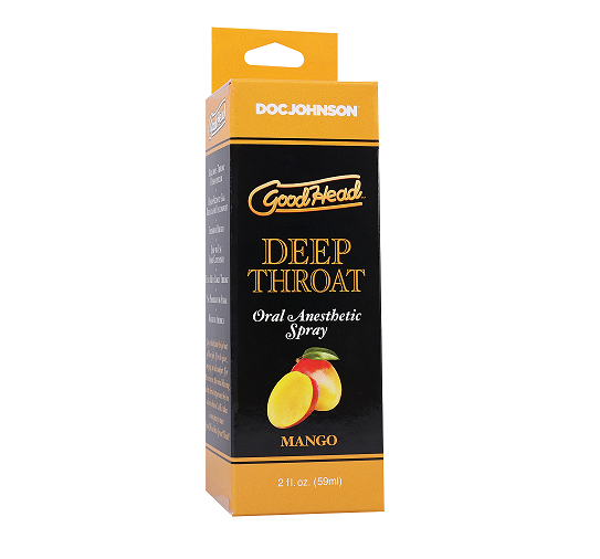 GoodHead Deep Throat Spray Mango 59ml - Flavorful Pleasure Default Title Oral Gels & Sprays