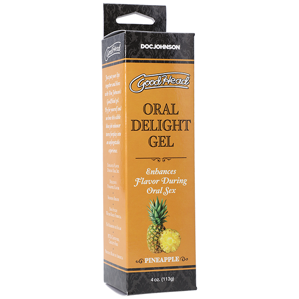 GoodHead Oral Delight Gel Pineapple Flavor 4 oz > Lube > Oral Gels & Sprays
