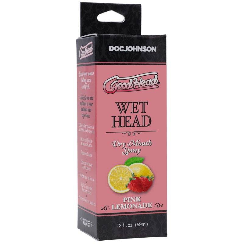 Goodhead Wet Head Dry Mouth Spray Pink Lemonade 2 Fl Oz (59ml) > Lube > Oral Gels & Sprays