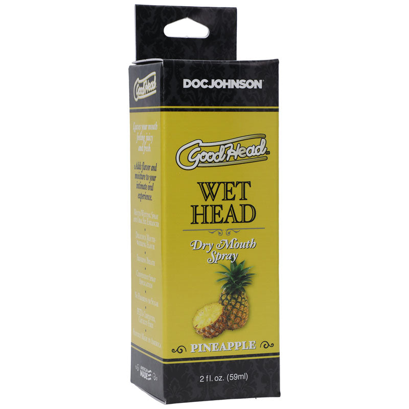 GoodHead Wet Head Pineapple Flavored Spray – 59 ml Moisture Spray > Lube > Oral Gels & Sprays
