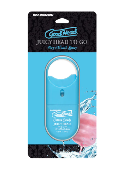 GoodHead Juicy Head Dry Mouth Spray Cotton Candy Flavor To-Go > Lube > Oral Gels & Sprays