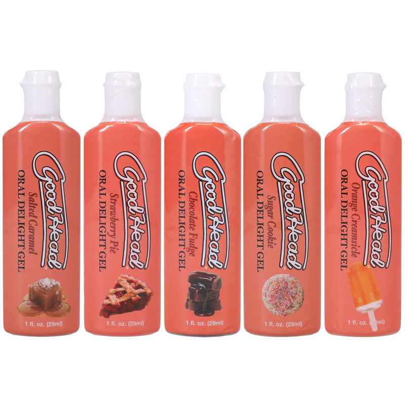 GoodHead Oral Delight Gel Desserts 5 Pack – Edible Foreplay Gel Enhancer > Lube > Oral Gels & Sprays