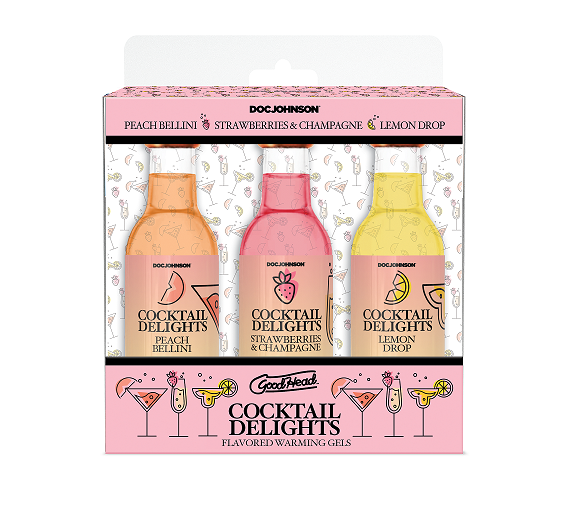 GoodHead Cocktail Delights Edible Oral Gel 3 Pack Flavors 59ml > Lube > Oral Gels & Sprays
