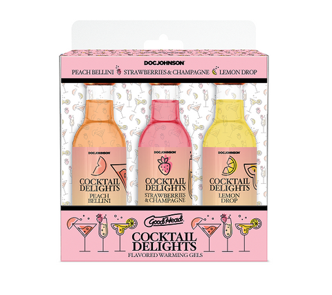 GoodHead Cocktail Delights Edible Oral Gel 3 Pack Flavors Edible