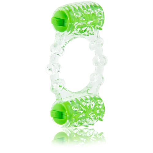 Two-O Blue Dual Vibrating Pleasure Ring – Rechargeable Silicone Vibrating Ring > Cock Ring > Vibrating