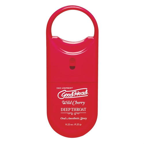 GoodHead To-Go Deep Throat Spray (Wild Cherry) – Oral Desensitizing Spray 9ml > Lube > Oral Gels & Sprays