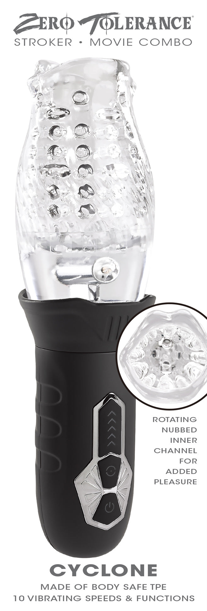 Zero Tolerance CYCLONE Ultimate Stroker for Intense Pleasure Strokers - Auto