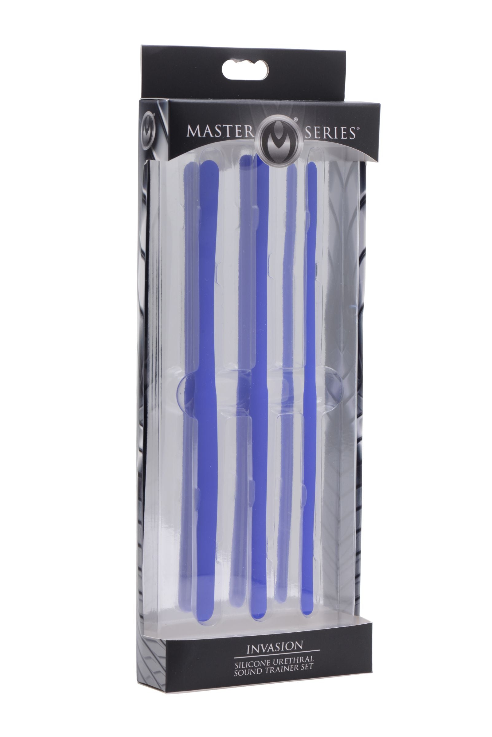 Invasion Silicone Urethral Sound Trainer Set for Adult Pleasure Blue Sounding Rods