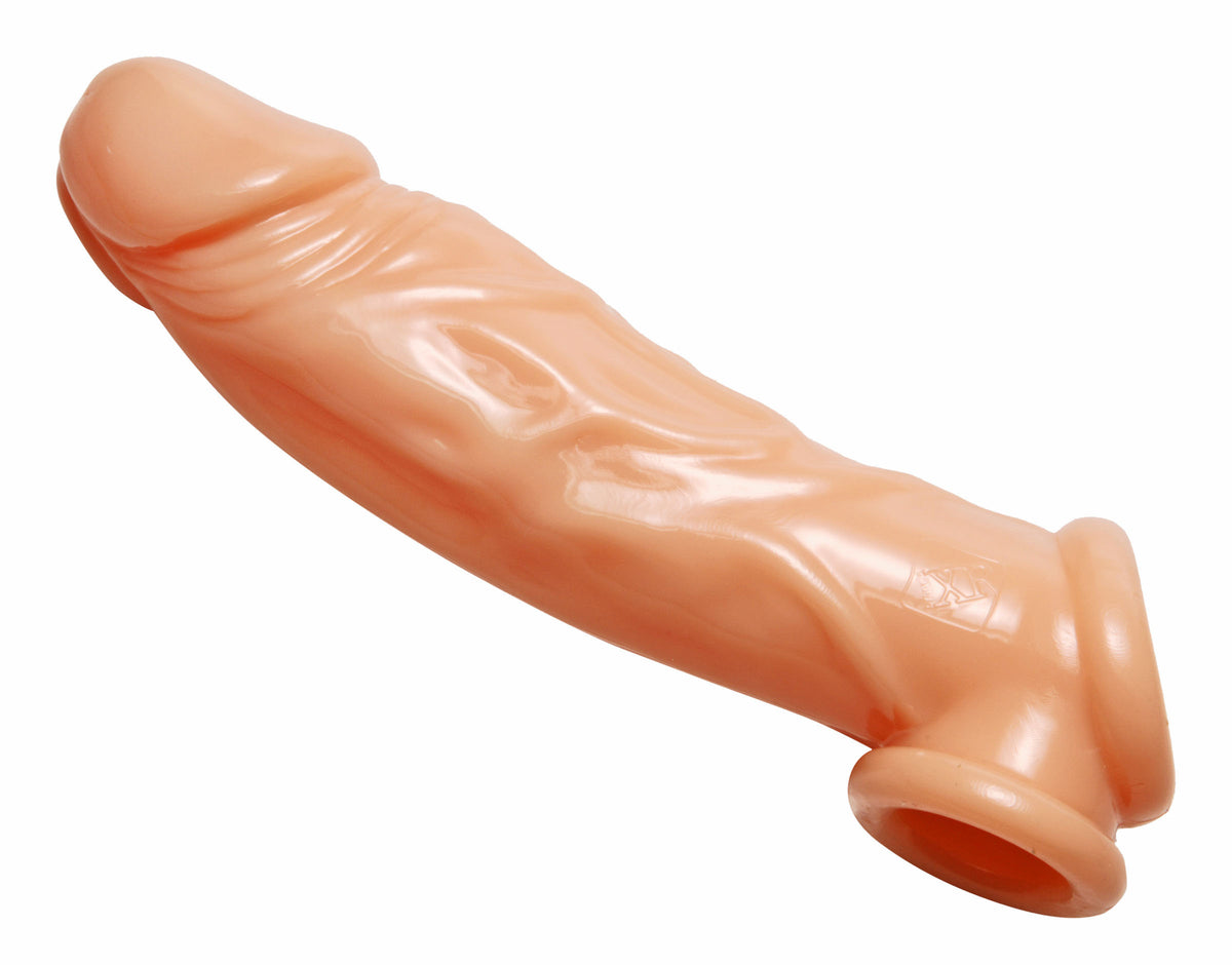 Size Matters Realistic Flesh Penis Enhancer and Ball Stretcher 8 Inch > Sex Toys For Men > Penis Sleeves