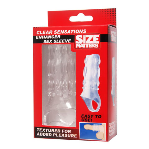 Clear Sensations Enhancer Sex Sleeve 4.5 Inch Length SLEEVES