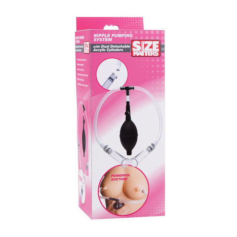 Nipple Pumping System with Dual Cylinders 2.75 Inches Nipple Suckers