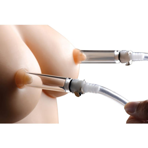 Nipple Pumping System with Dual Cylinders 2.75 Inches Nipple Suckers