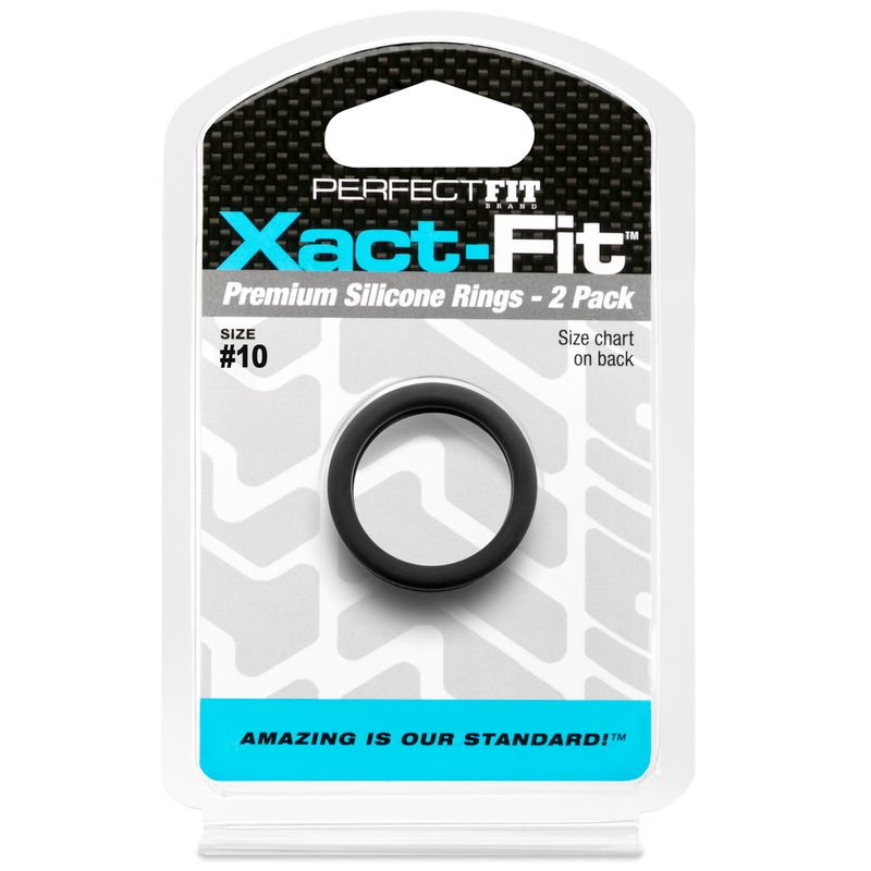 Xact-Fit #10 1in 2 Pk Precision Cock Ring Set COCK RING Set