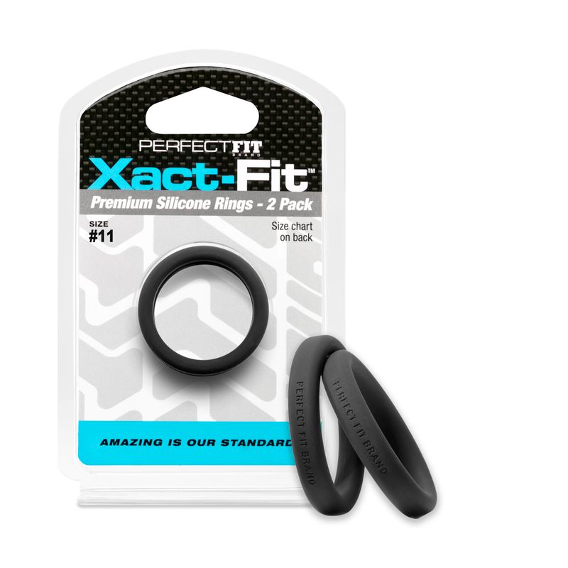 Xact Fit Number 11 Precision Ring Sizing Set 1.1 Inch 2 Pack > Cock Ring > Sets