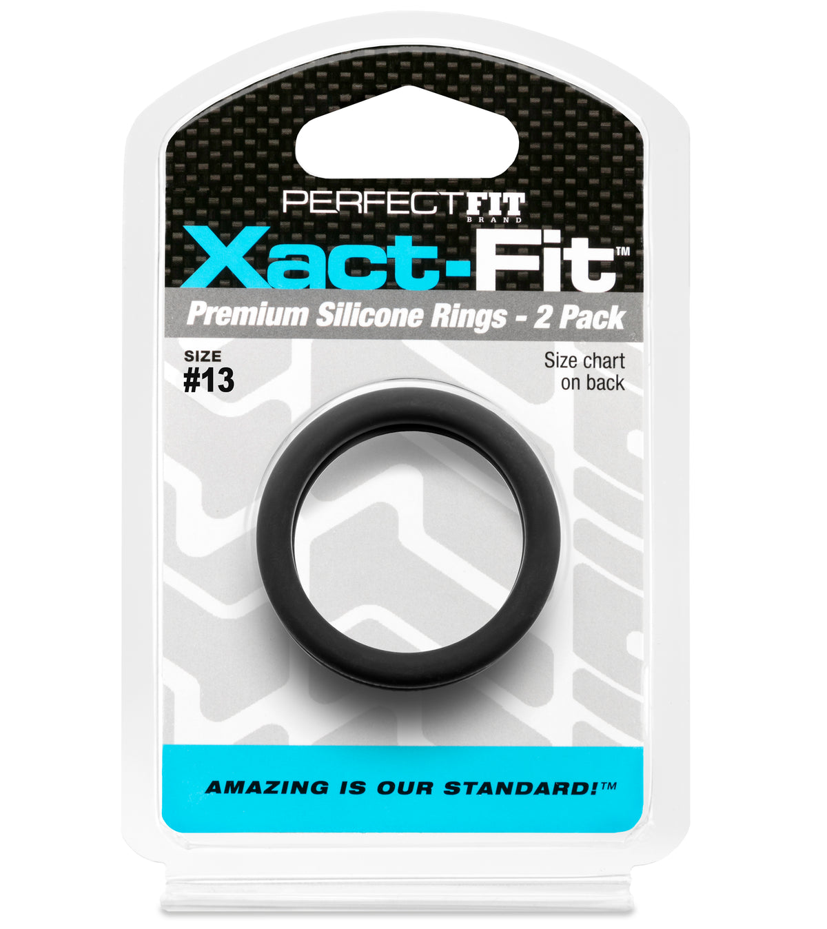 Xact Fit Size 13 Silicone Cock Rings 1.3 Inch 2 Pack > Cock Ring > Sets