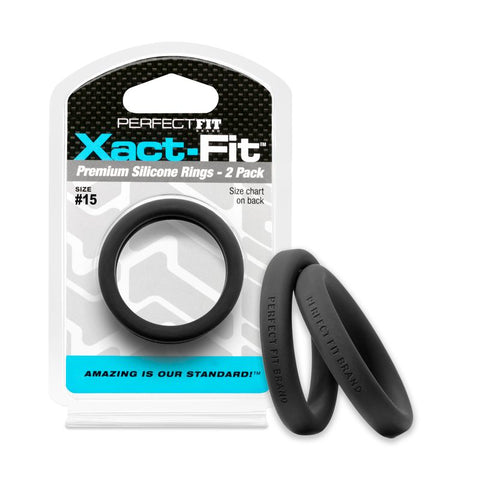 Xact-Fit Precision Sizing Ring 2-Pack for Adult Intimacy Use COCK RINGS