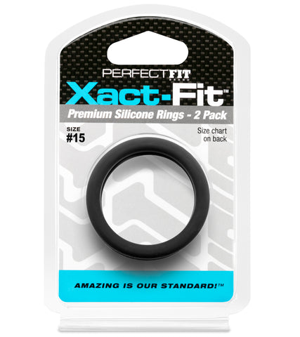 Xact-Fit Precision Sizing Ring 2-Pack for Adult Intimacy Use COCK RINGS