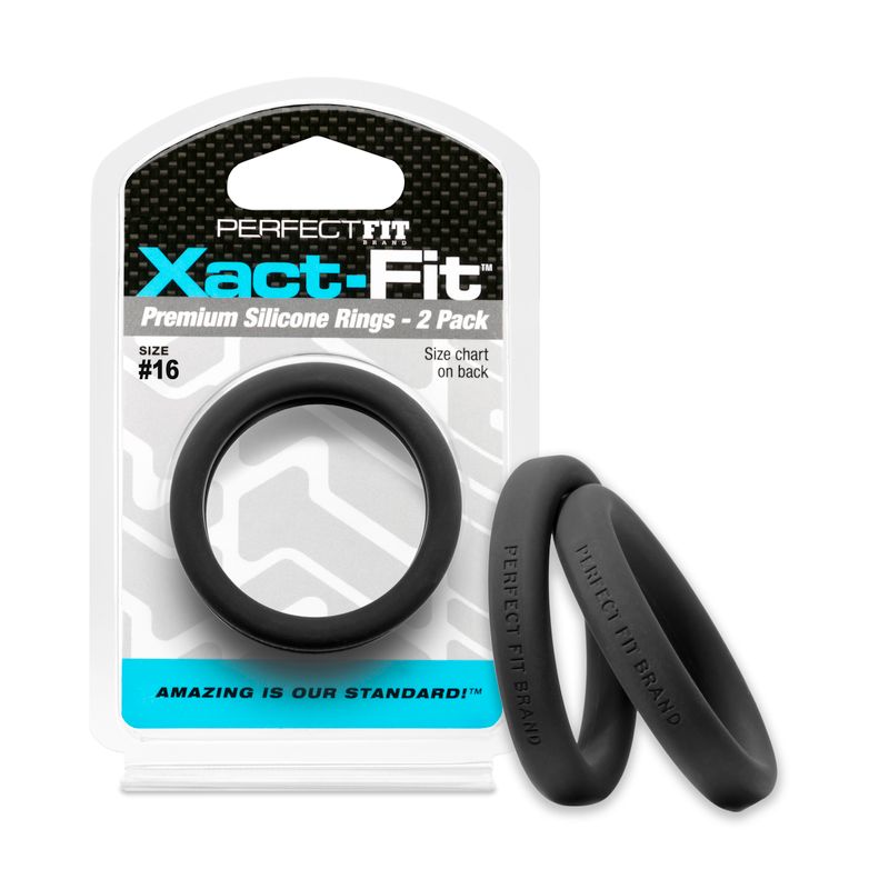 Xact Fit Cock Rings 1.6 Inch Two Pack > Cock Ring > Sets