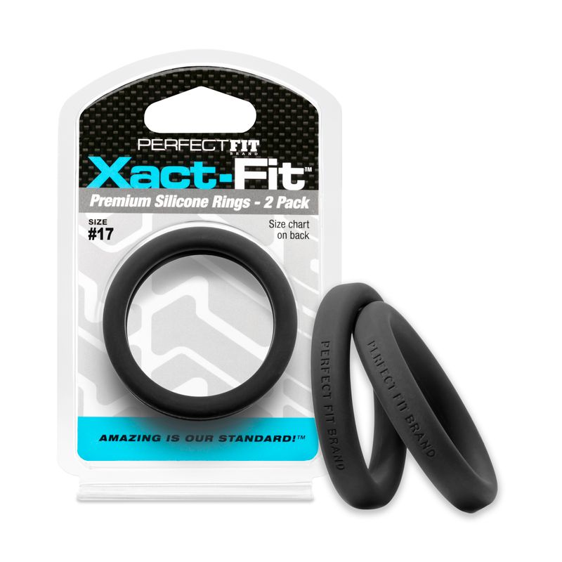 Xact Fit Number 17 1.7 Inch Performance Rings 2 Pack COCK RING Set