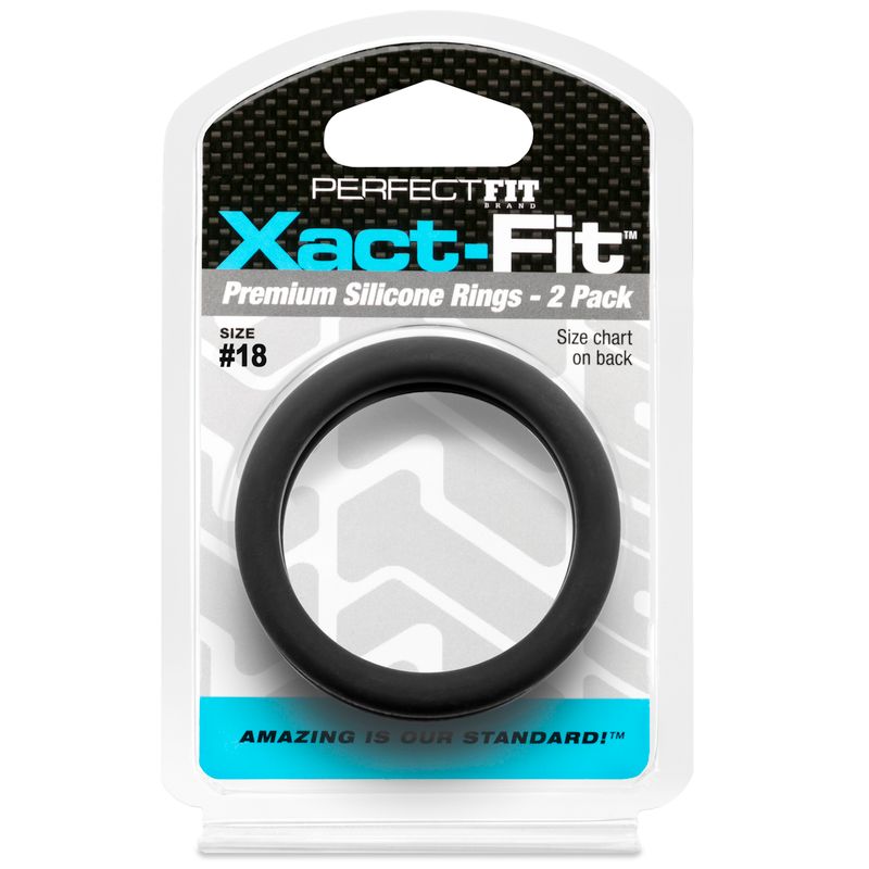 Xact-Fit Precision Fit Male Rings 2-Pack – Comfortable Stretch Cock Rings COCK RING Set