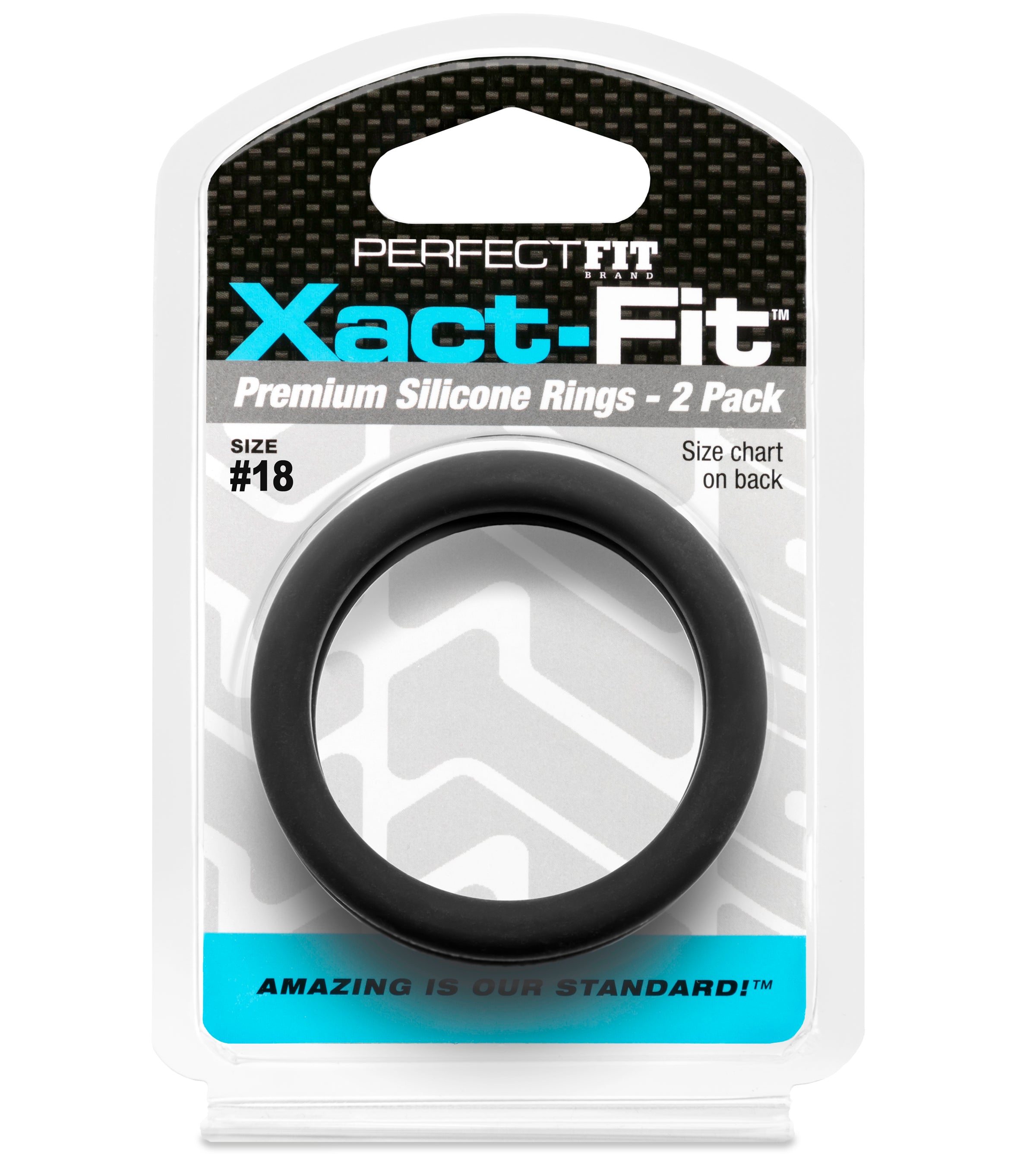 Xact-Fit Precision Fit Male Rings 2-Pack – Comfortable Stretch Cock Rings COCK RING Set