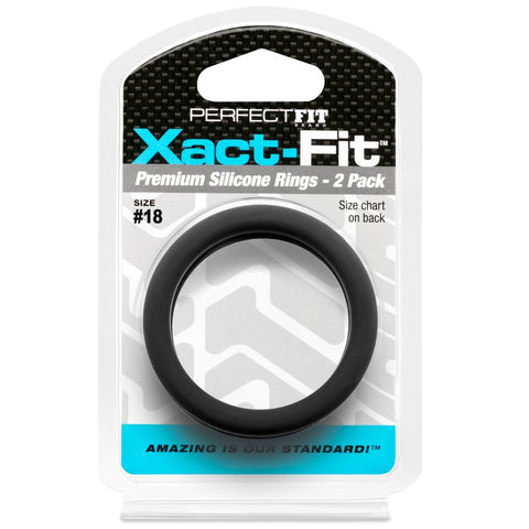 Xact-Fit Precision Fit Male Rings 2-Pack – Comfortable Stretch Cock Rings COCK RING Set