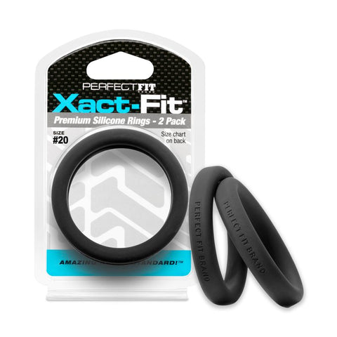 Xact Fit Cock Rings 2 Inch 2 Pack for Enhanced Comfort and Precision COCK RING Set