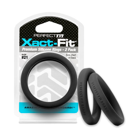 Xact Fit 21 Two Point One Inch Two Pack COCK RING Set