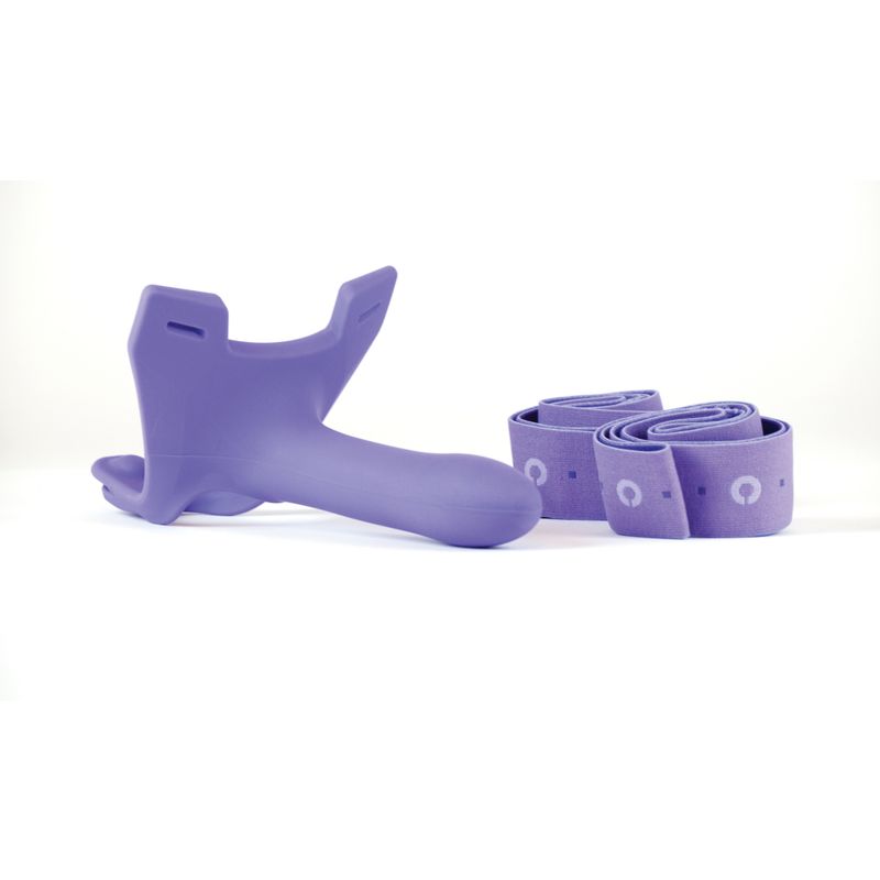 Zoro Hands Free Strap-On Dildo with S/M and XL Waistbands Purple STRAP-ONS