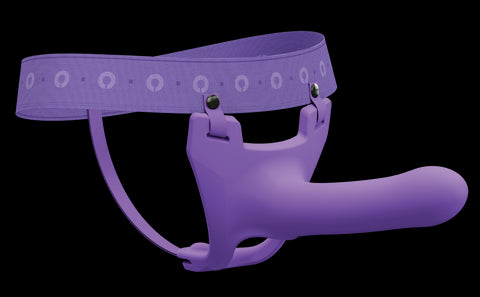 Zoro Hands Free Strap-On Dildo with S/M and XL Waistbands Purple STRAP-ONS