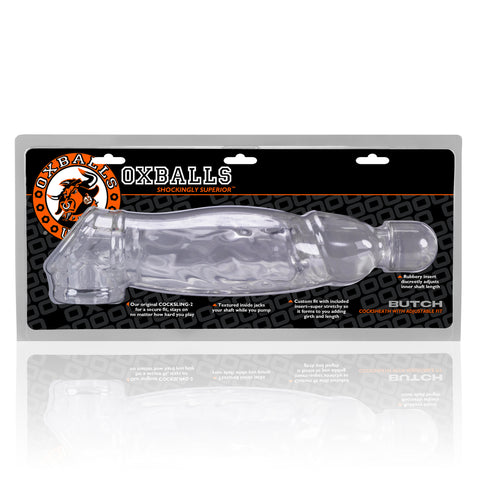 Butch Cocksheath Clear 8.5 Inch Length for Enhanced Girth SLEEVES