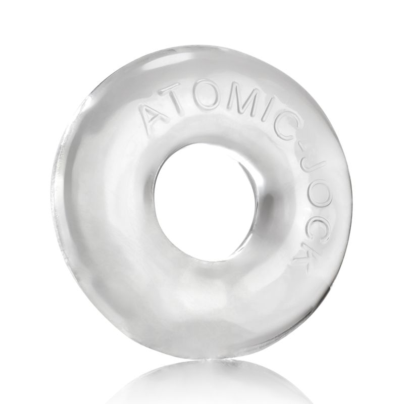 Donut 2 Cockring Large Clear with 5x Stretch for Enhanced Performance Clear Cockrings