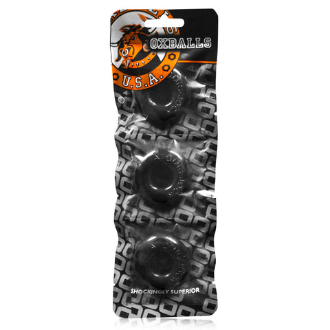 Ringer Cockring 3 Pc Black COCK RING Set