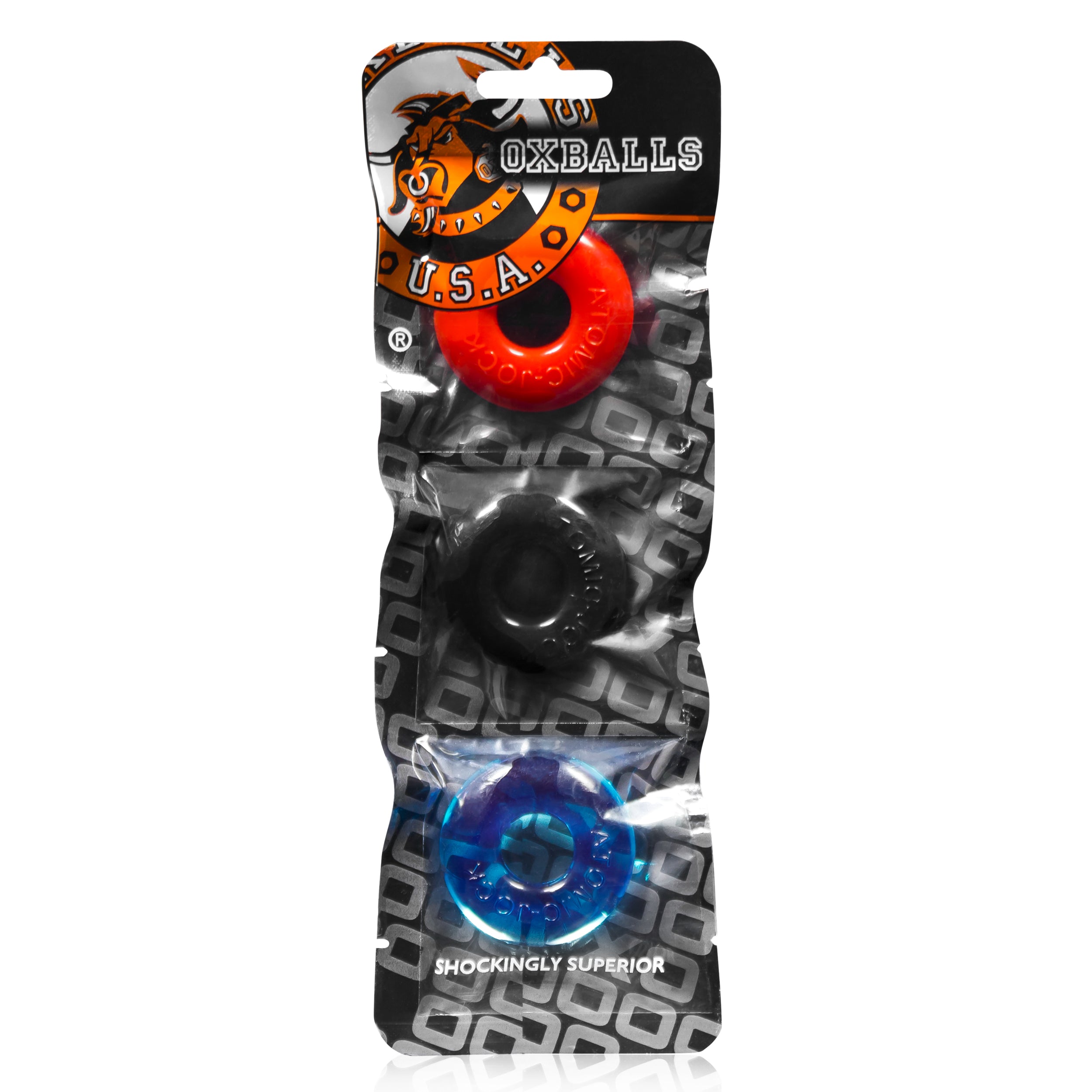 Ringer Cockring 3 Pc Multicolor Cockrings