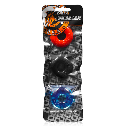 Ringer Cockring 3 Pc Multicolor COCK RING Set