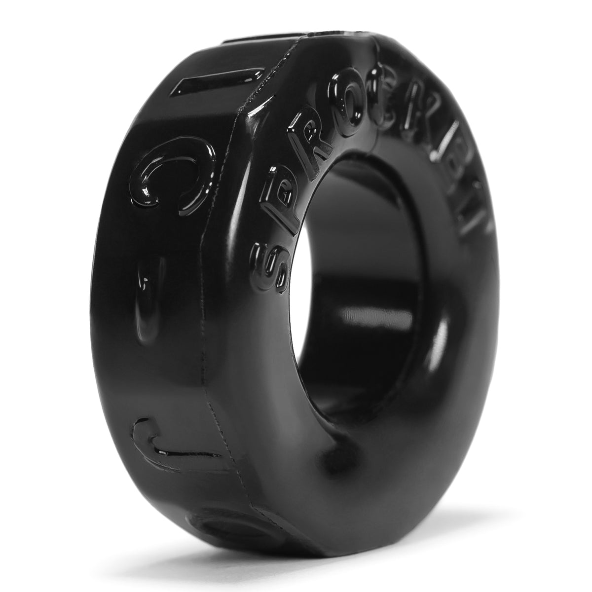 Sprocket Cockring Black with 2.2cm Inner Diameter for Enhanced Pleasure Black Cockrings