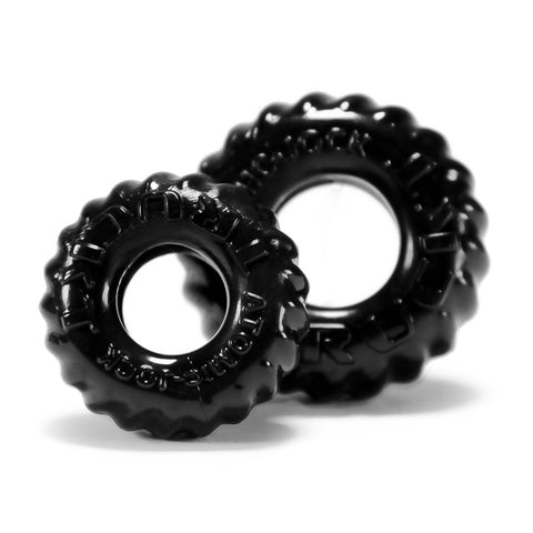 Trukt 2 Piece Cockring Set Black for Enhanced Comfort and Support Black Cockrings