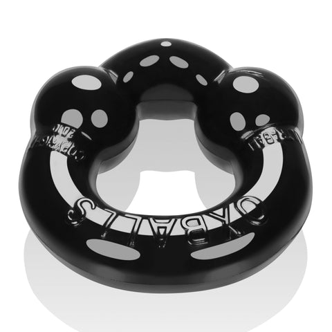 Ultraballs 2 Pack Cockring Black and Clear Cockrings