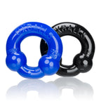 Ultraballs 2 Pack Cockring Black and Police Blue > Cock Ring > Sets