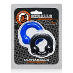 Ultraballs 2 Pack Cockring Black and Police Blue > Cock Ring > Sets