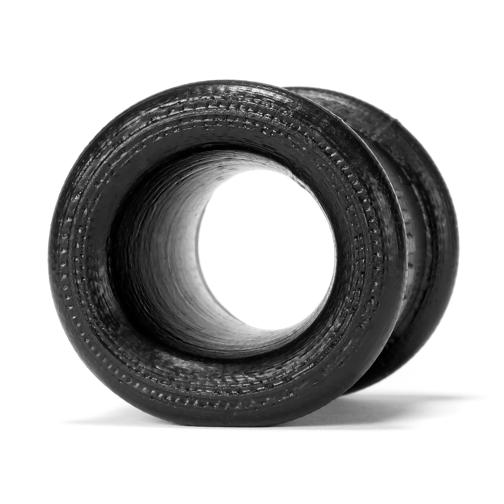 Neo Tall Ballstretcher in Black - Soft Stretchy Silicone Design > Sex Toys For Men > Ball Stretchers